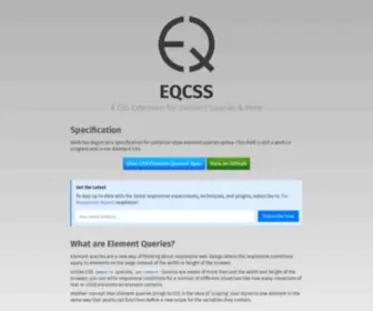 ElementQueries.com(Element Query CSS) Screenshot