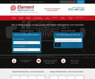 Elementreplacement.co.uk(Element Replacement Ltd) Screenshot