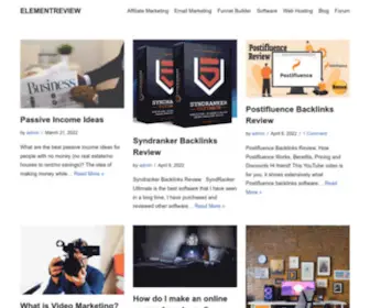 Elementreview.net(ELEMENTREVIEW) Screenshot