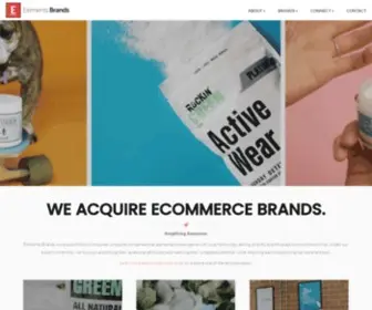Elementsbrands.com(We acquire and grow awesome consumer products brands. Elements Brands) Screenshot
