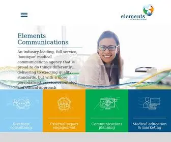 Elementscommunications.com(Elements Communications) Screenshot