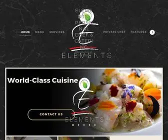 Elementsdining.xyz(Excellence in Fine Dining) Screenshot