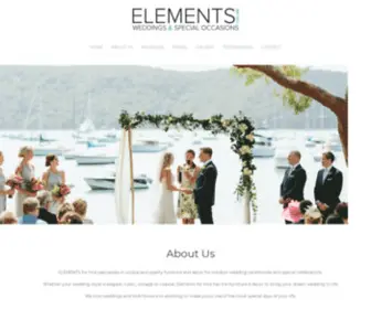 Elementsforhire.com.au(Elements For Hire) Screenshot