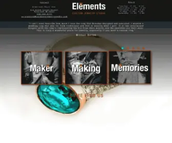 Elementsjewelrystudio.com(Good design) Screenshot