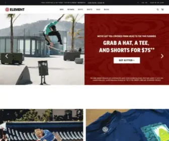 Elementskateboards.com(Skateboarding, The Arts &amp; Nature) Screenshot