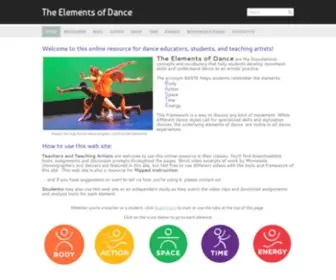 Elementsofdance.org(The Elements of Dance) Screenshot