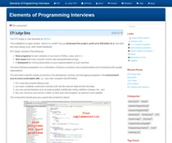 Elementsofprogramminginterviews.com(Elements of Programming Interviews) Screenshot
