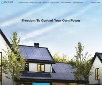 Elementsolar.com(Element Solar) Screenshot