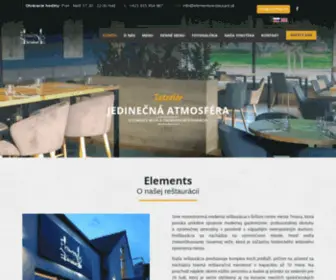 Elementsrestaurant.sk(Reštaurácia elements) Screenshot