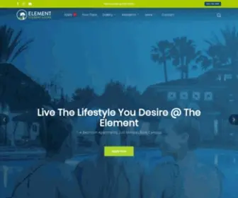Elementstudentliving.com(The Element) Screenshot