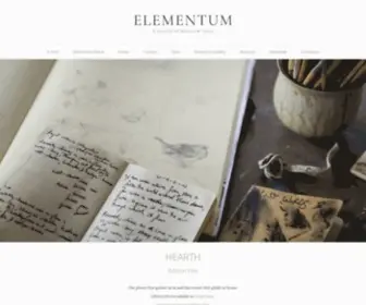 Elementumjournal.com(A collectable journal of new writing and visual arts) Screenshot