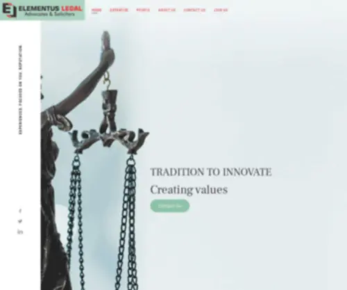 Elementuslegal.com(Advocates &amp; Solicitors) Screenshot