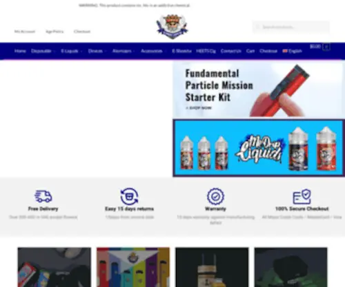 Elementvape-AE.com(Element Vape) Screenshot