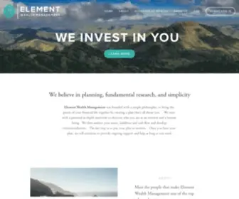 Elementwealthmanagement.com(Element Wealth Management) Screenshot