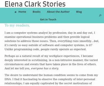 Elenaclarkstories.com(Front Page) Screenshot