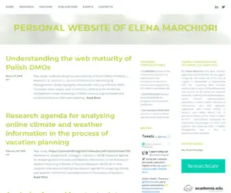 Elenamarchiori.com(Personal website of Elena Marchiori) Screenshot