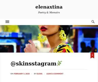 Elenaxtina.com(Poetry & Memoirs) Screenshot