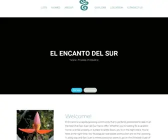 Elencantodelsur.com(El Encanto del Sur) Screenshot