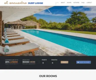 Elencuentrosurflodge.com(El Encuentro Surf Lodge) Screenshot