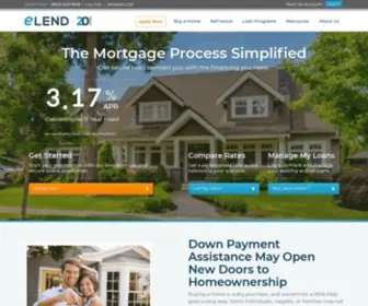 Elend.com(Home Mortgage Loans for Purchase and Refinance) Screenshot