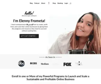 Elennyfrometa.com(Online Marketing Expert) Screenshot