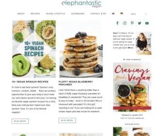 ElephantasticVegan.com(Simple & Delicious Vegan Recipes) Screenshot