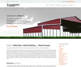 Elephantbarns.com(Metal Barns) Screenshot