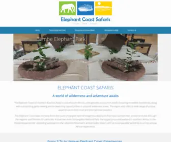 Elephantcoast.net(Elephant Coast Safaris) Screenshot