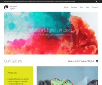 Elephantdigital.co.uk(We are a digital creative agency based in Liverpool) Screenshot