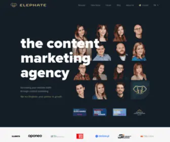 Elephate.co(The Content Marketing Agency) Screenshot