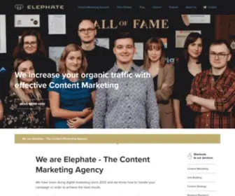 Elephate.com(The Content Marketing Agency) Screenshot