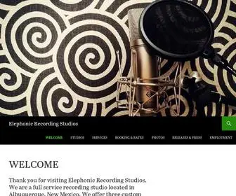 Elephonicrecording.com(Elephonic Recording Studios) Screenshot