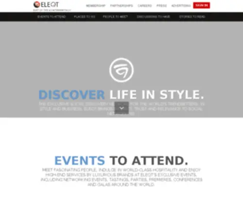 Eleqt.com(Discover Life in Style) Screenshot