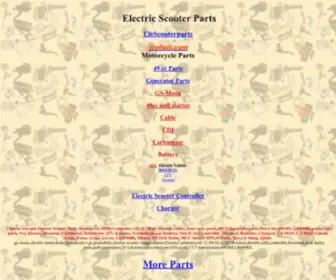 Elescooterparts.com(Electric Scooter Parts) Screenshot