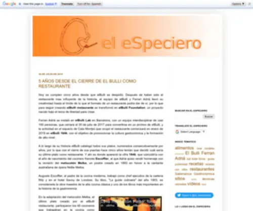 Elespeciero.net(El especiero) Screenshot