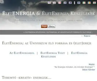 Eletenergia.hu(ÉletEnergia Készülékek) Screenshot