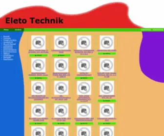 Eleto.de(Technik, Elektronik, Bauteile) Screenshot