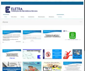 Eletra.org.br(Fundação de Previdência Privada) Screenshot