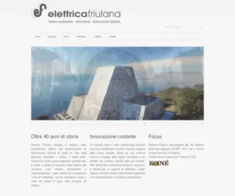 Elettricafriulana.it(Sistemi audio video professionali e illuminazione artistica) Screenshot