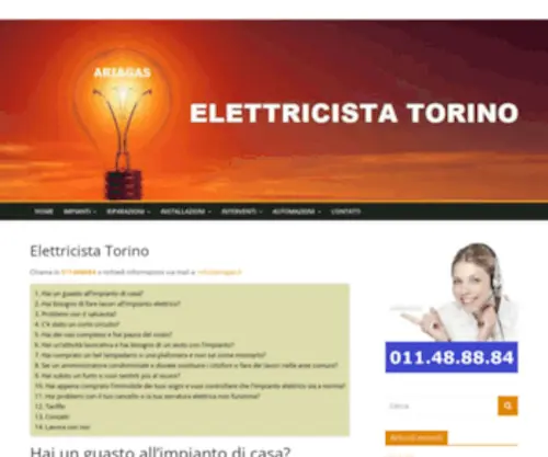 Elettricistatorino.net(Elettricista Torino) Screenshot