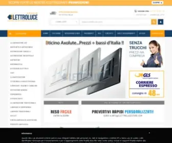Elettrolucestore.com(Elettroluce store) Screenshot