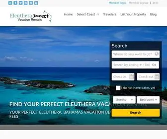 Eleutheradirect.com(Eleuthera Vacation Rentals) Screenshot