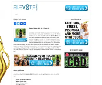 Elev8Tecbd.com(Elev8te CBD) Screenshot