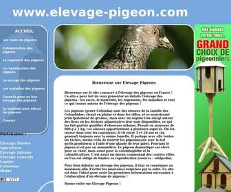 Elevage-Pigeons.com(Elevage de pigeons) Screenshot