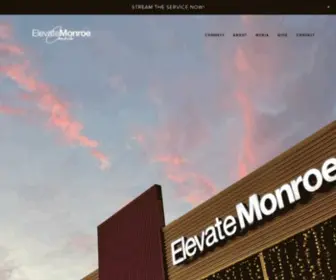 Elevate-Church.com(ElevateMonroe) Screenshot