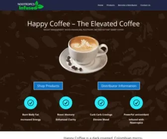 Elevatedbrew.com(Happy Coffee) Screenshot