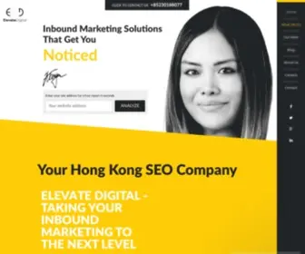 Elevatedigital.hk(Hong Kong SEO Services Company Elevate Digital) Screenshot