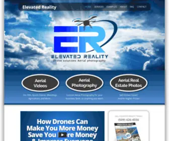 Elevatedreality.net(Drone Solutions Aerial Photography) Screenshot