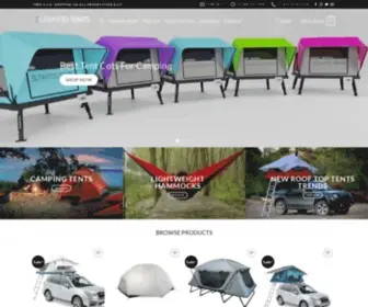Elevatedtents.com(Buy Tent cots online) Screenshot