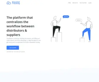 Elevatedtracking.com(Centralizing the workflow between distributors & suppliers) Screenshot